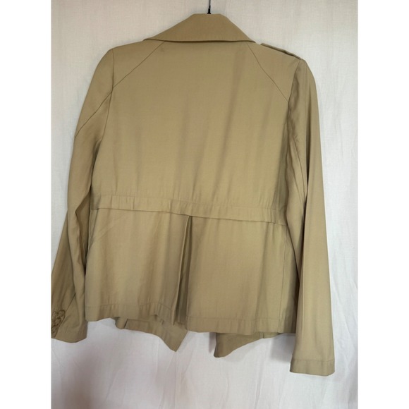 Lucky Brand Womens Tan Utility Draped Collar Jacket XS - Picture 2 of 3